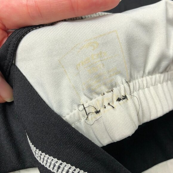 𝅺matrix Racerback Flared White Stitched Black Active Stretchy Tank Top SIZE XS - Picture 9 of 11